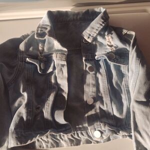 Girls distressed jeans jacket
